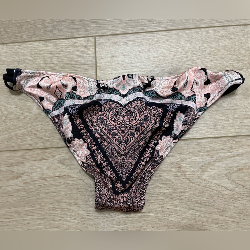 Victoria's Secret Pink and Black Bikini Bottom